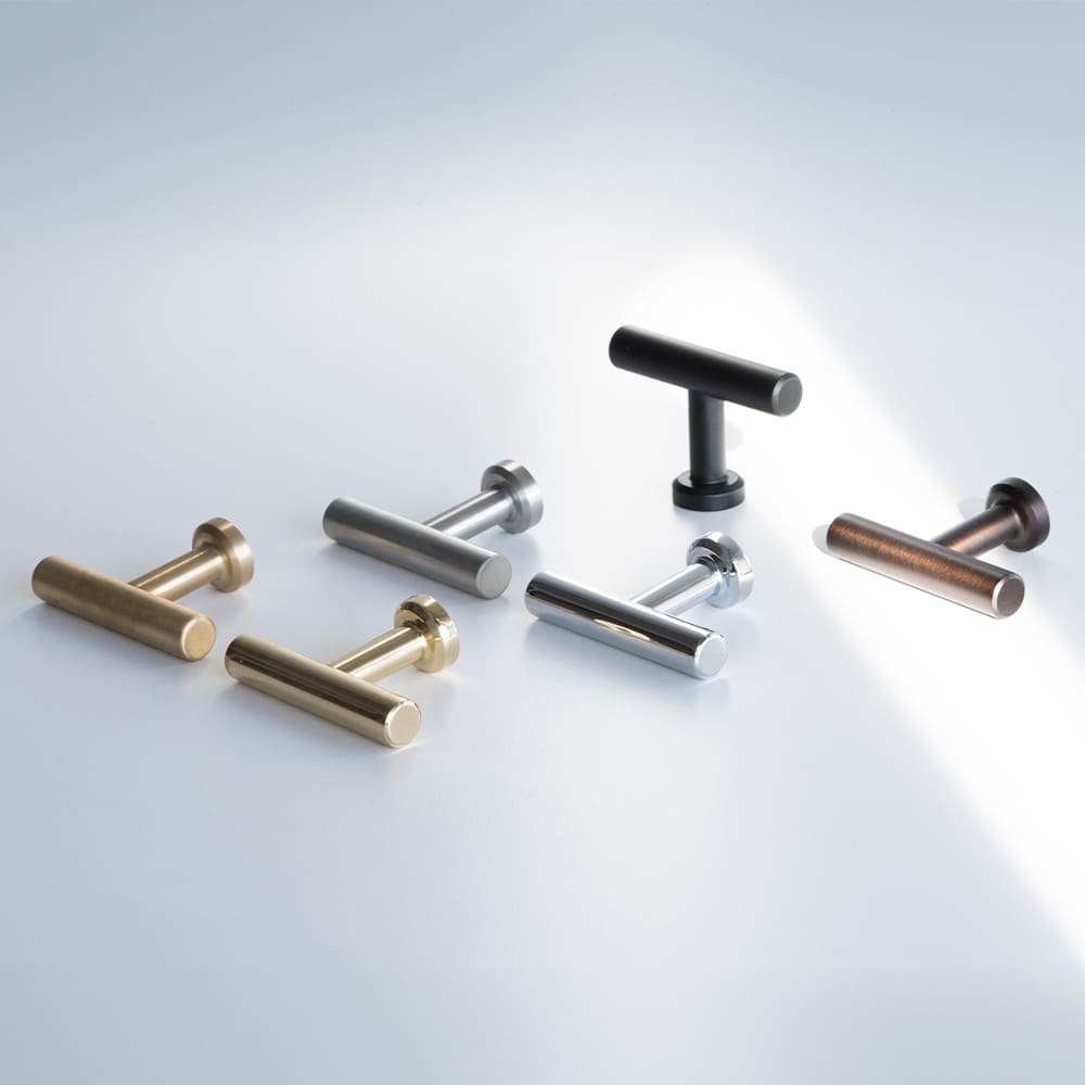 Knop T Viva - Brunet Messing