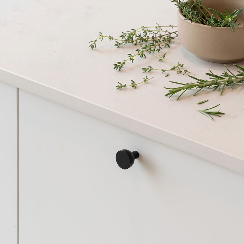 Knop Copenhagen - 25mm - Mat Sort