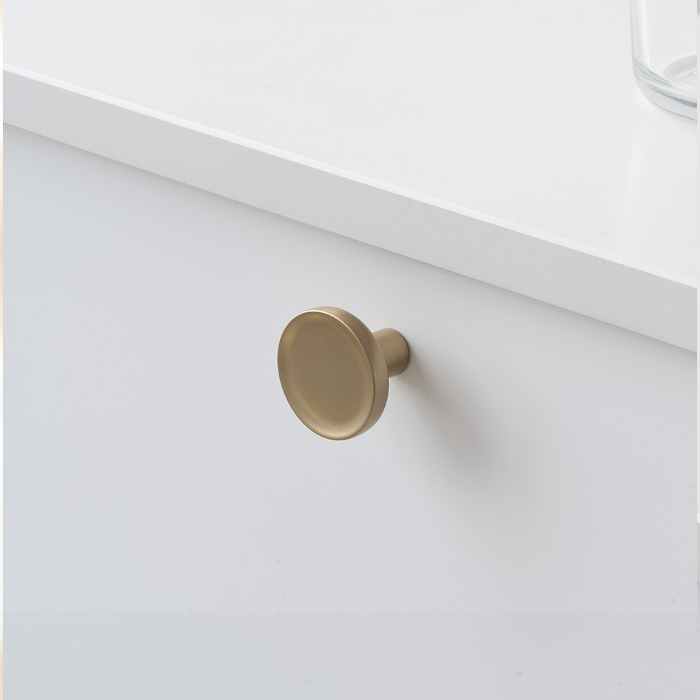 Knop Vibe Soft - 38mm - Børstet Guld
