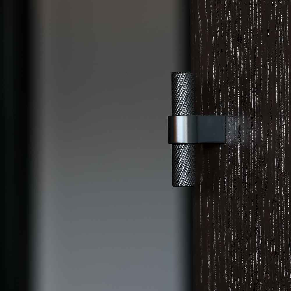 Knop T Helix - Mat Sort