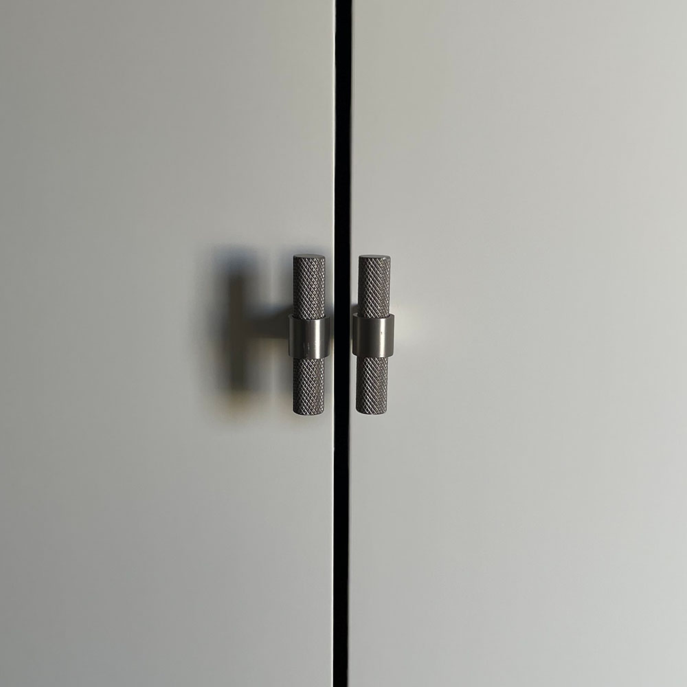 Knop T Helix - Rustfrit Stål Finish