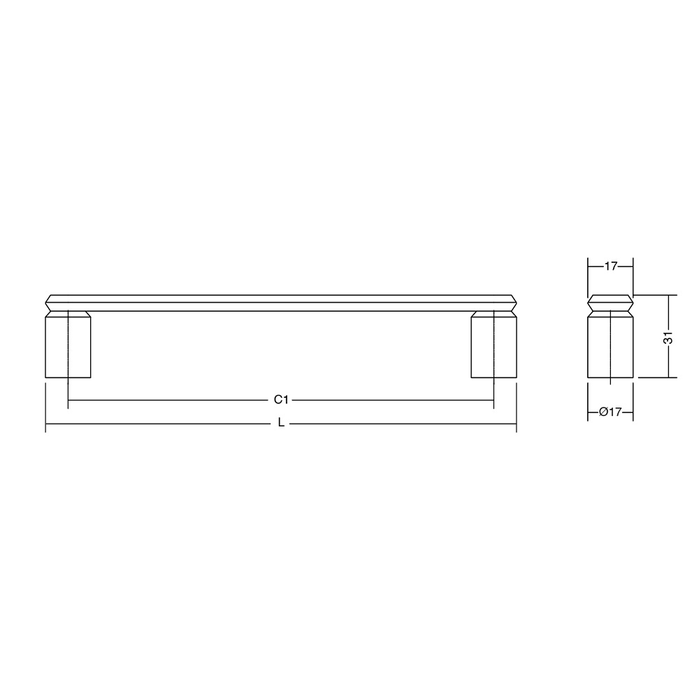 Greb Fase cc160mm - Børstet Bronze
