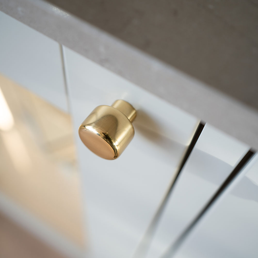 Knop Esther - Poleret Messing