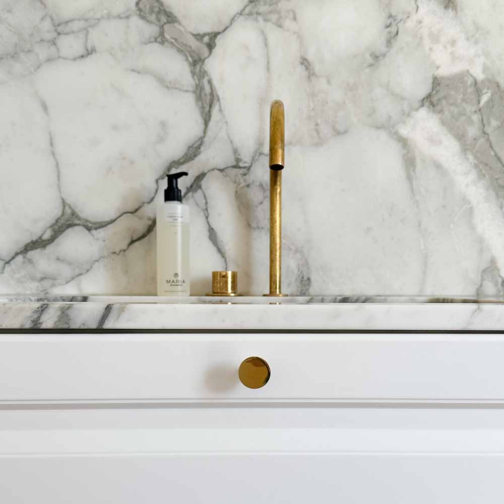 Knop Dalby - Poleret Ubehandlet Messing