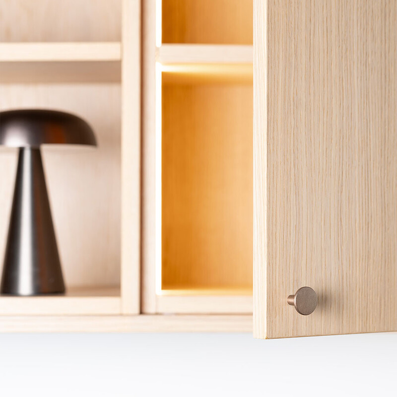 Knop Lund - 25mm - Børstet Bronze