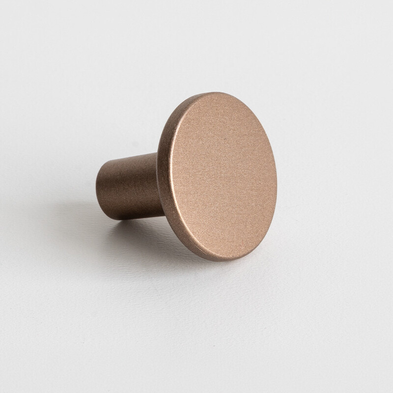Knop Lund - 25mm - Børstet Bronze