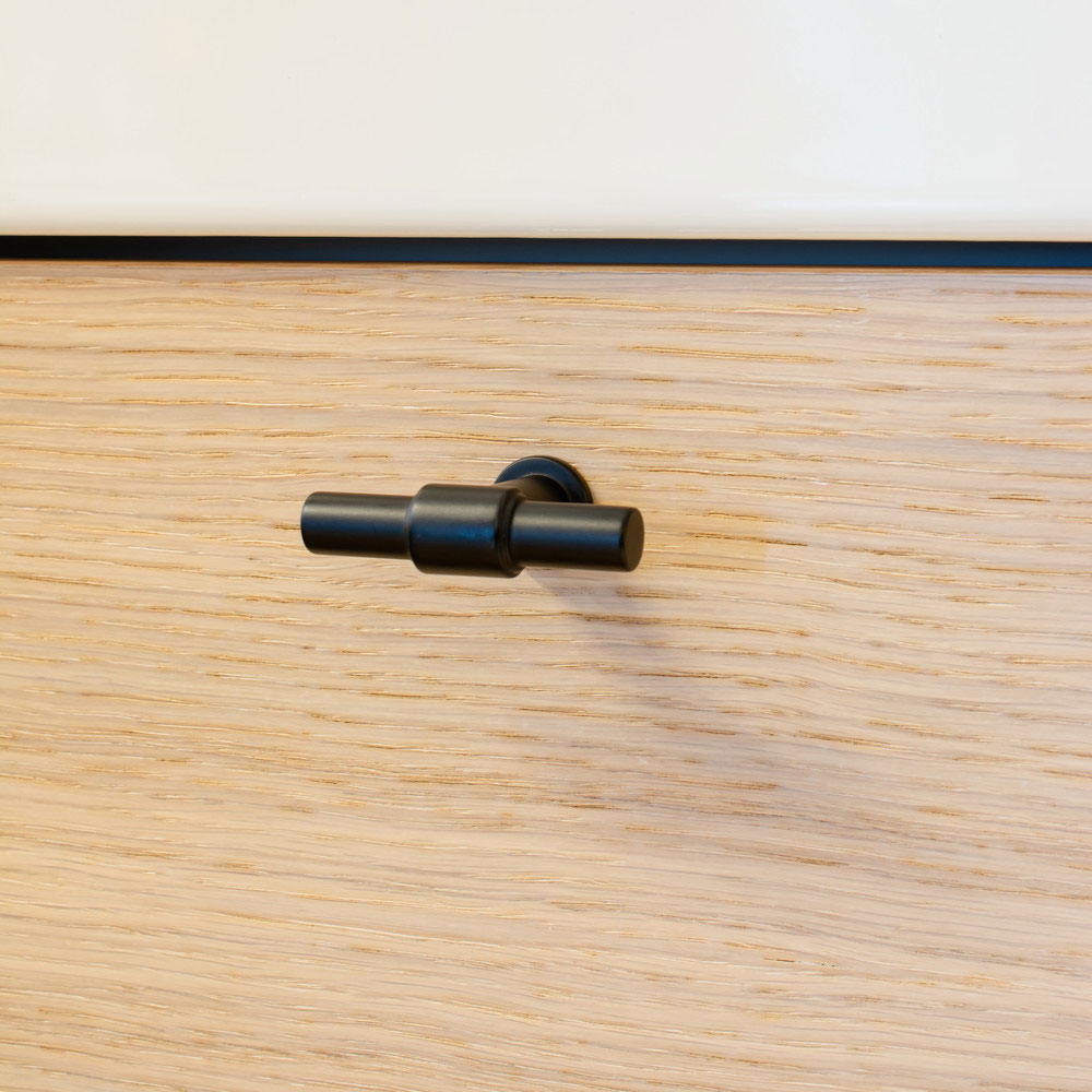 Knop T-type - Mat Sort