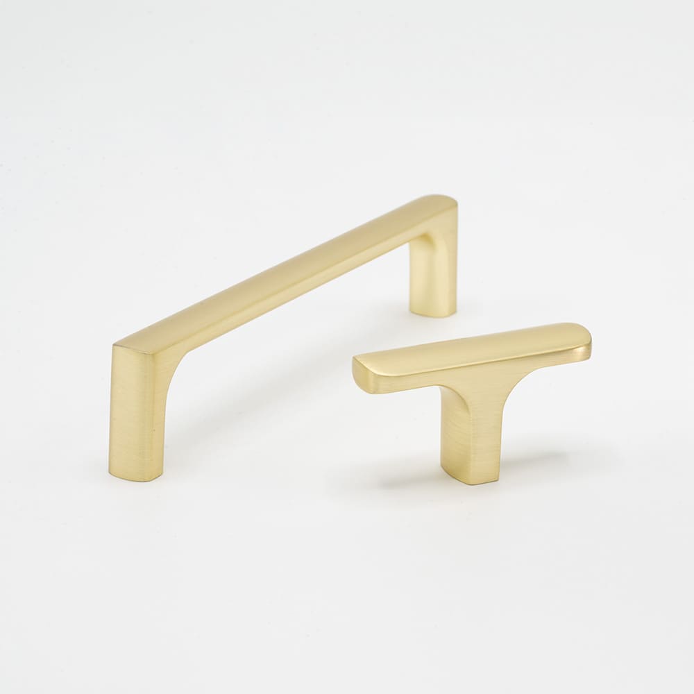 Knop T Ethel - Børstet Messing