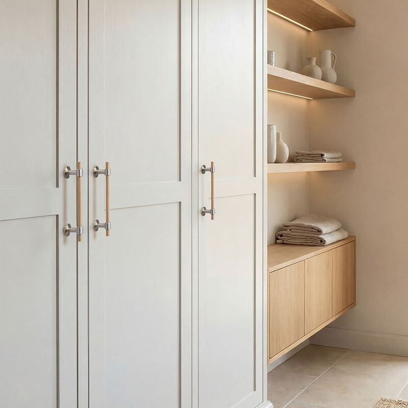 Greb Uniform - 128mm - Eg/Børstet Rustfrit