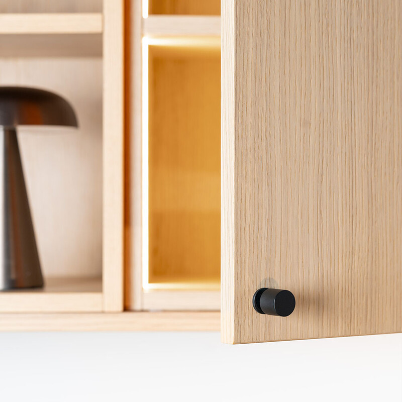 Knop Solo - 21mm - Mat Sort