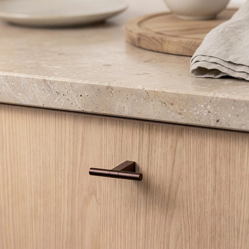 Knop T Petit - Brunet Messing