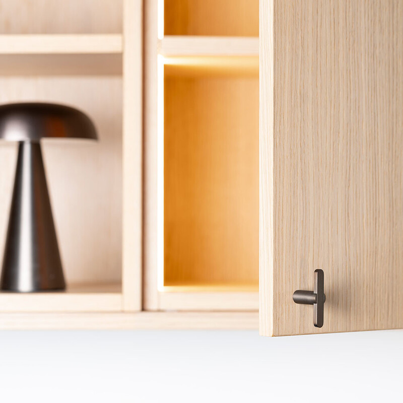 Knop T Flow - Brunet Messing