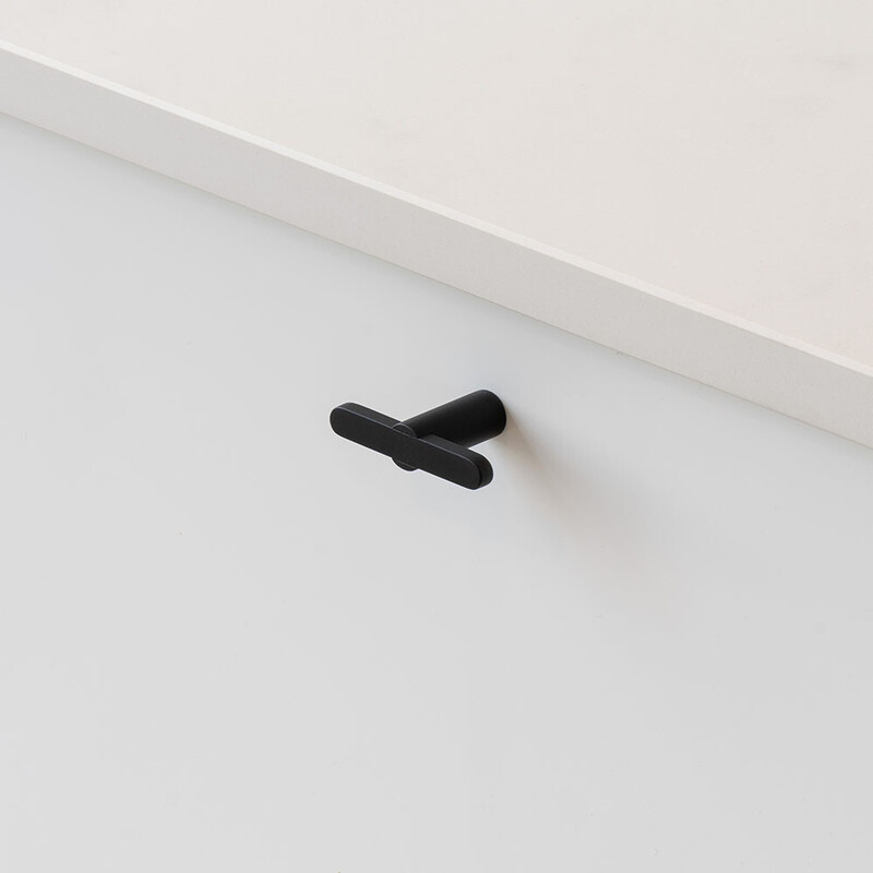 Knop T Flow - Mat Sort