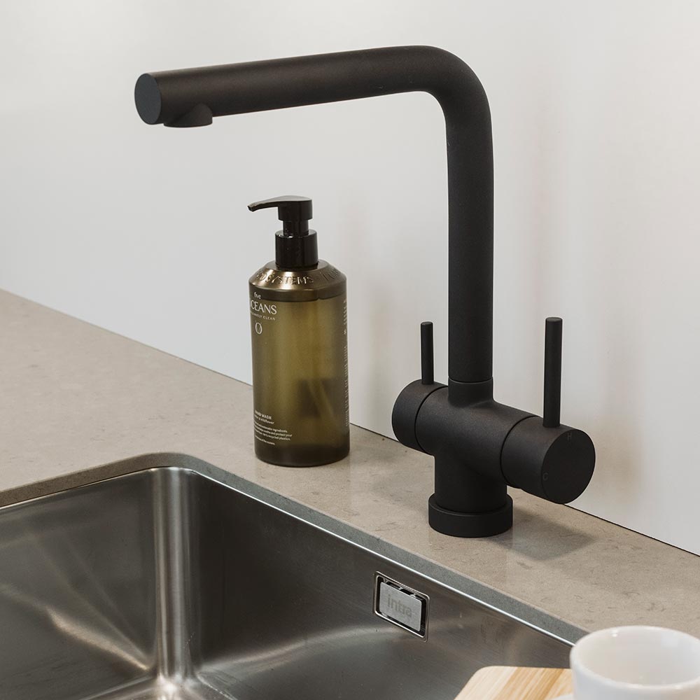 Blandingsbatteri Milano - Silgranit Sort