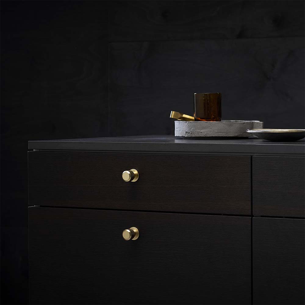 Knop Manor Rund - Guld
