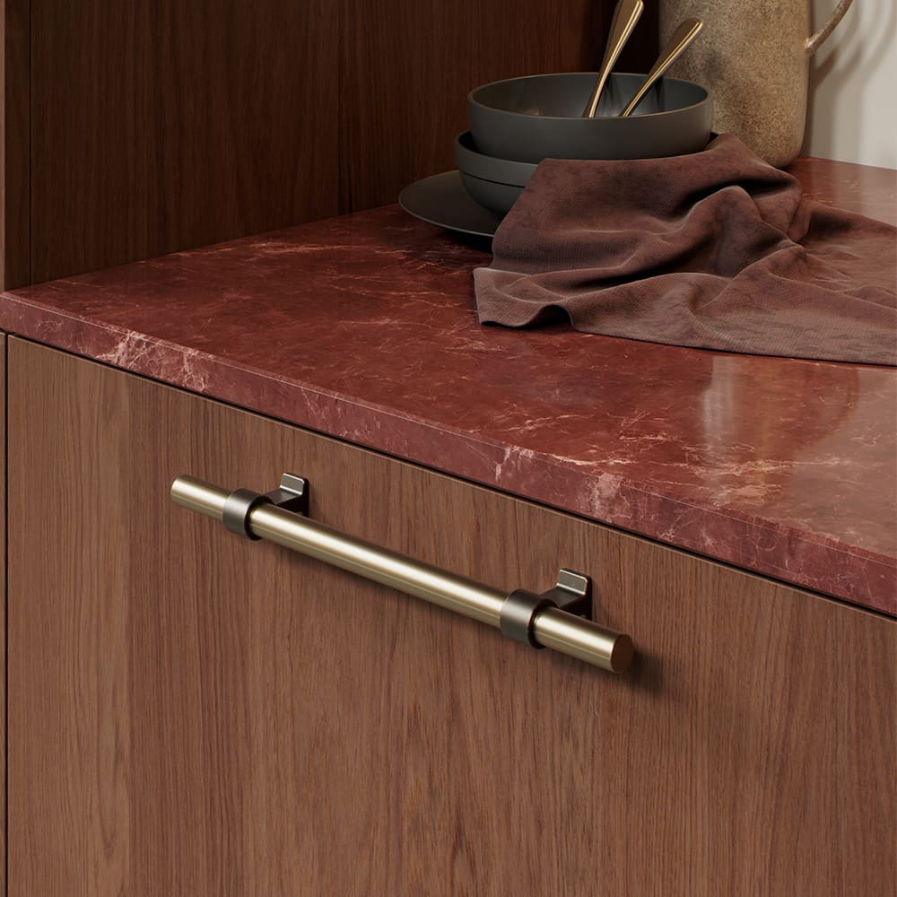 Greb Bond - 160mm - Antik Brun/Børstet Messing