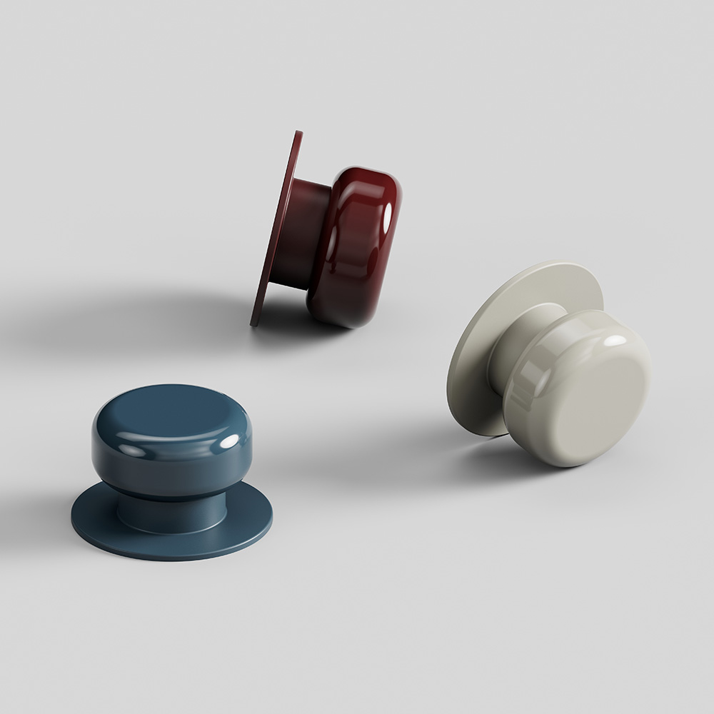 Knop Colette - 50mm - Glossy Slate Blue