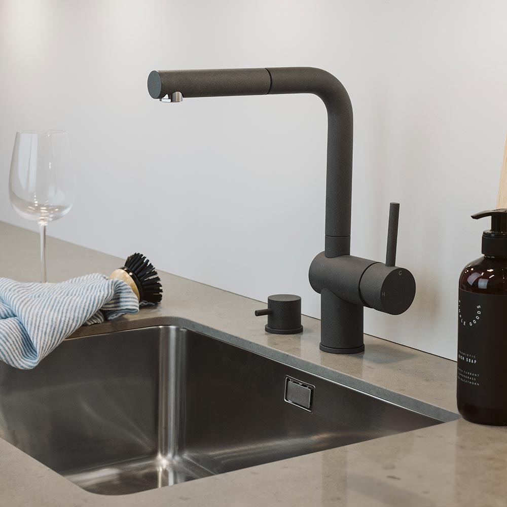 Opvaskemaskine afspærringsventil - Silgranit Rockgrey