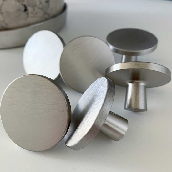 Knop Plato - Rustfrit Stål Finish