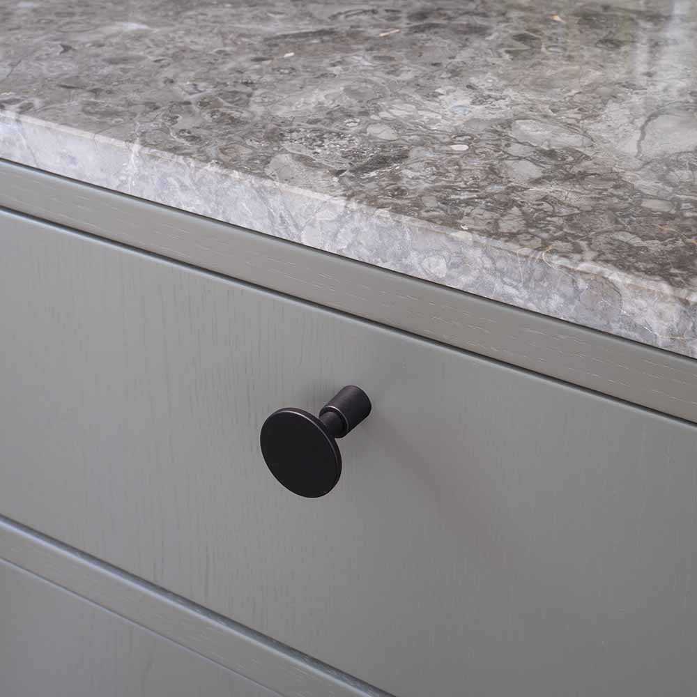 Knop Jubilee - 28mm - Mat Sort
