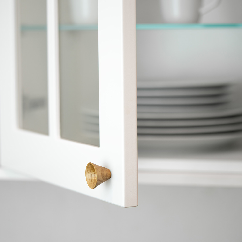 Knop Conic - 29mm - Egetræ