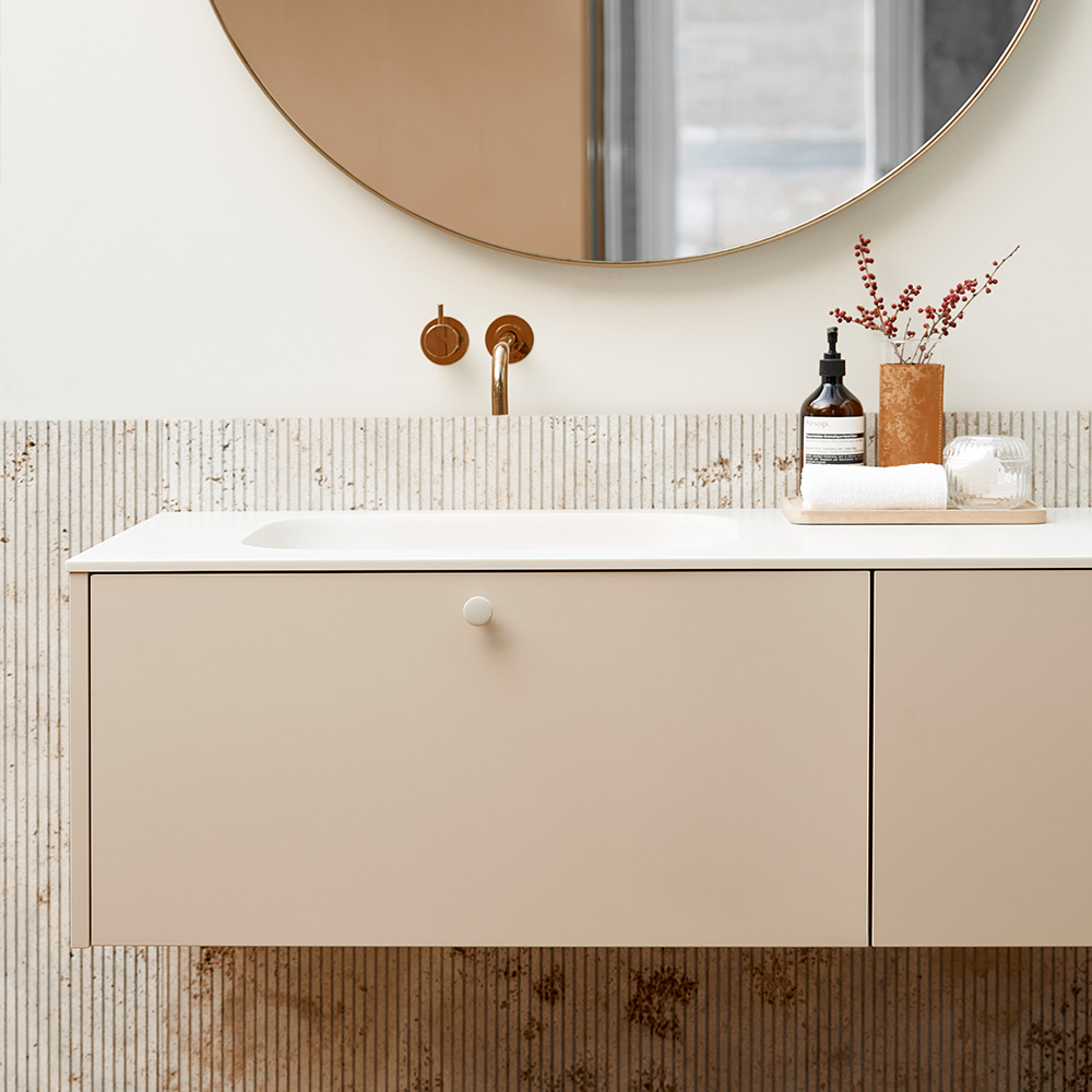 Knop Tango - 30mm - Glossy Dusty Creme