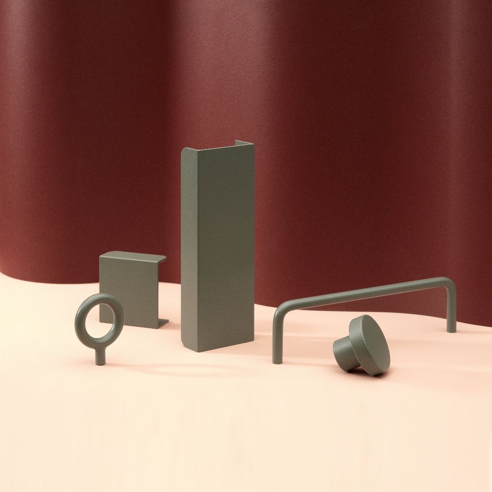 Toniton Circular Knop - Ash Green