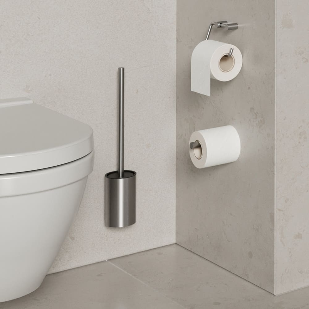 Toiletbørste Stay - Børstet Rustfrit Stål