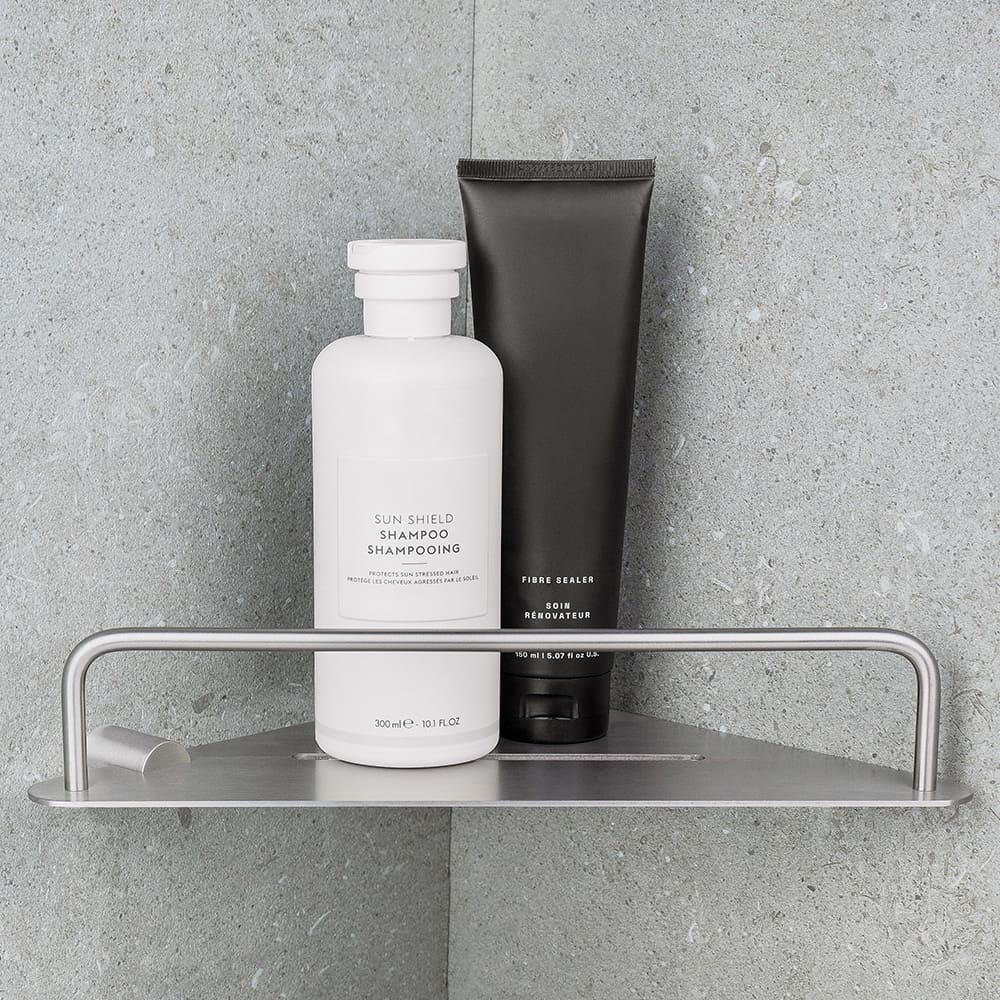 Hjørnehylde Match - Børstet Nikkel