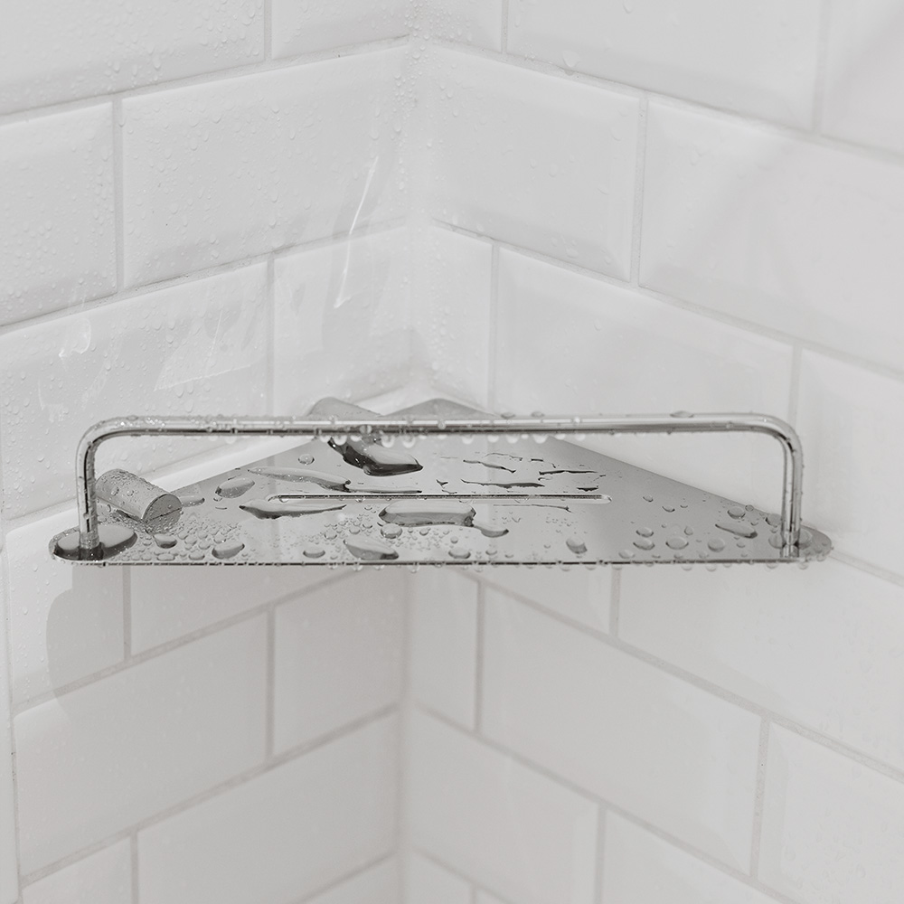 Hjørnehylde Match - Poleret Krom