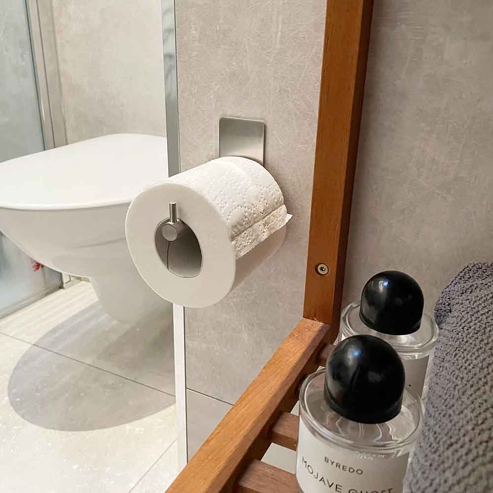Base 200 Reservpapirholder - Børstet Rustfrit Stål Finish