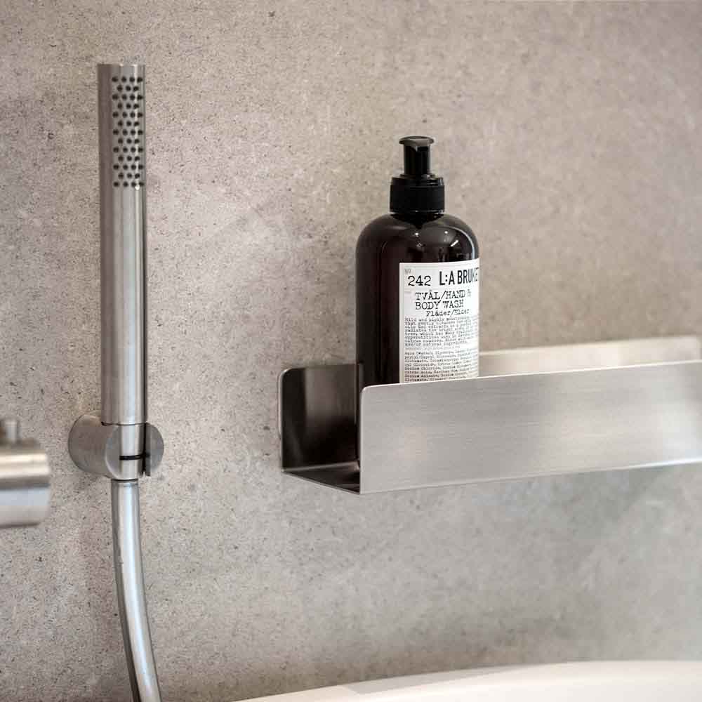 Brusehylde Base - 300mm - Børstet Rustfrit Stål Finish