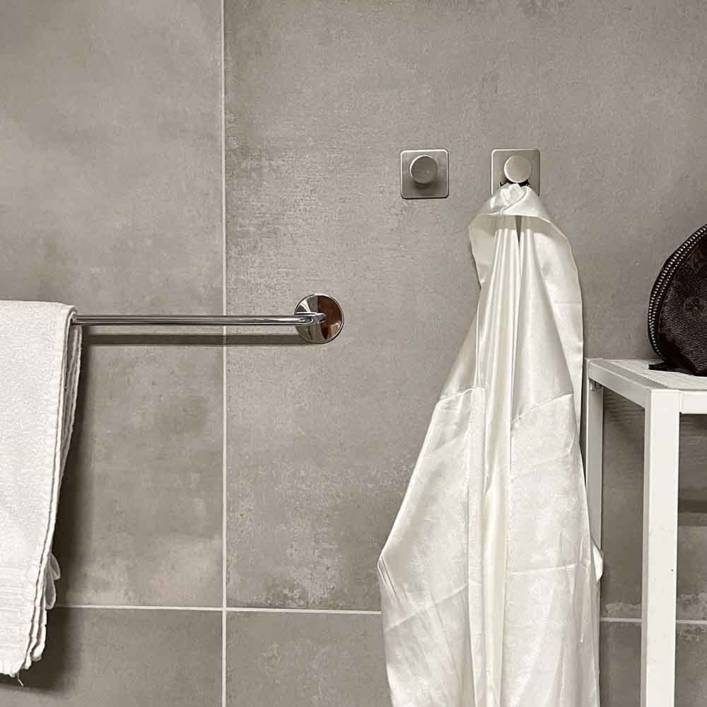 Håndklædekrog Base 210 1-Knage - Børstet Rustfrit Stål Finish