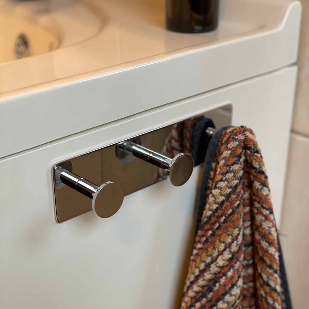 Håndklædekrog Base 210 3-Knage - Krom
