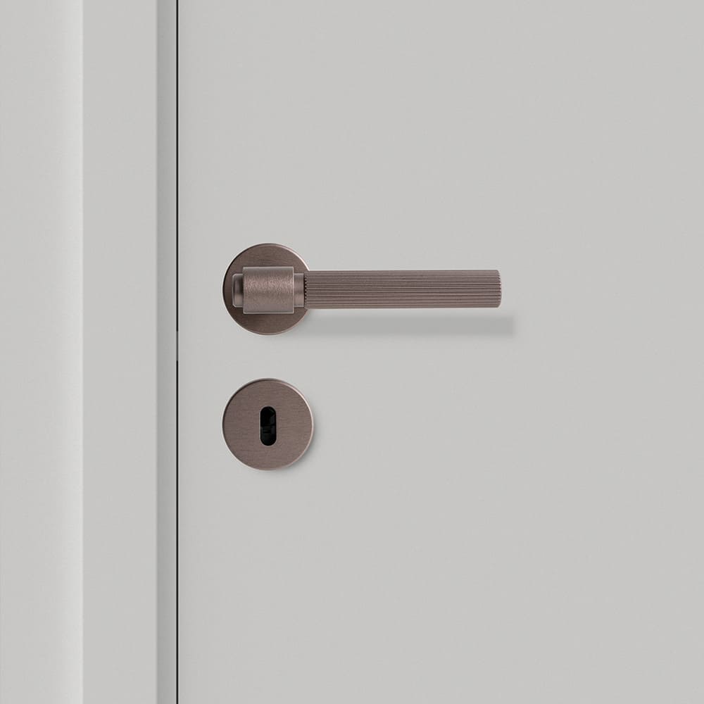 Dørhåndtag Helix 200 Stripe - Mørk Bronze