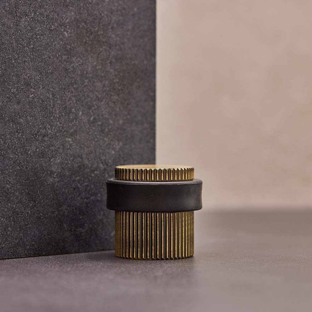 Dørstopper Helix Stripe - Antik Bronze