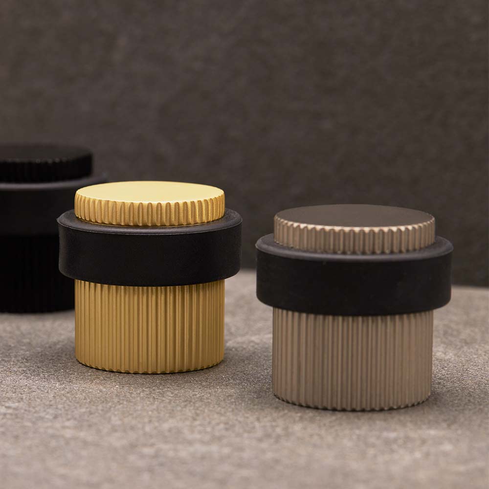 Dørstopper Helix Stripe - Messing