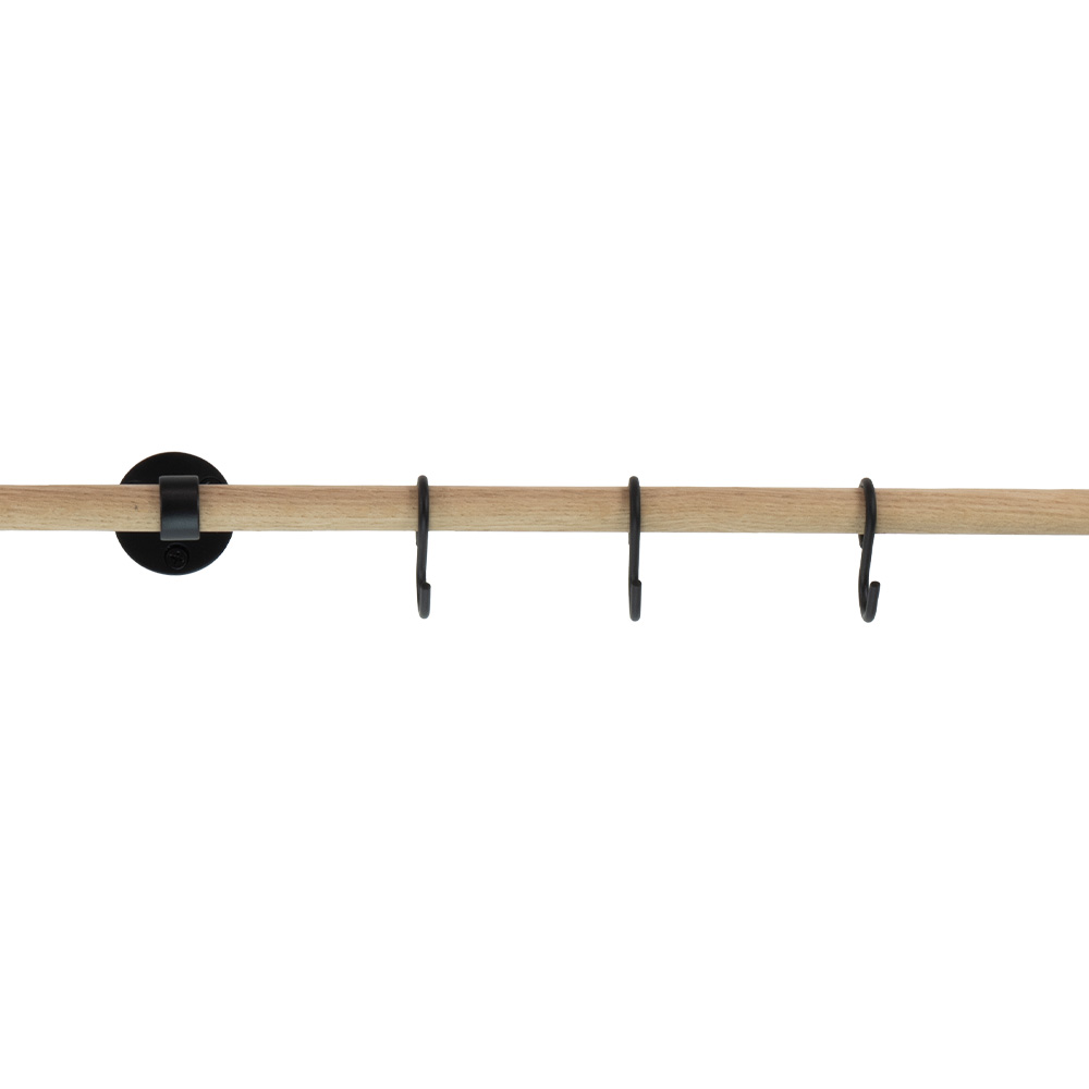 Forlængerstang Aveny - 600mm - Eg/Mat Sort