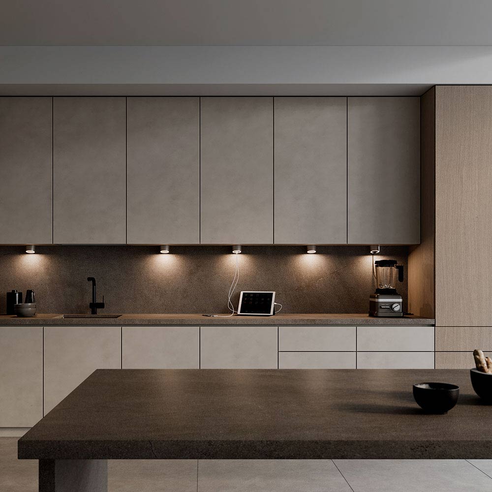 LED-Spot Unika - Rustfrit Look