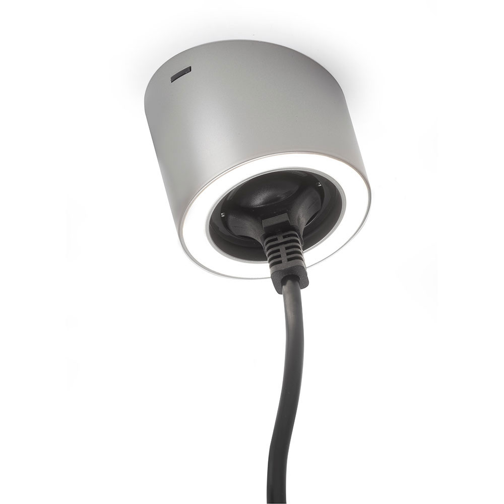 LED-Spot Unika - Stikkontakt - Rustfrit Look