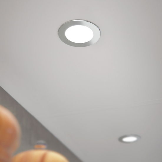 LED-Spot Atom - Rustfrit look 