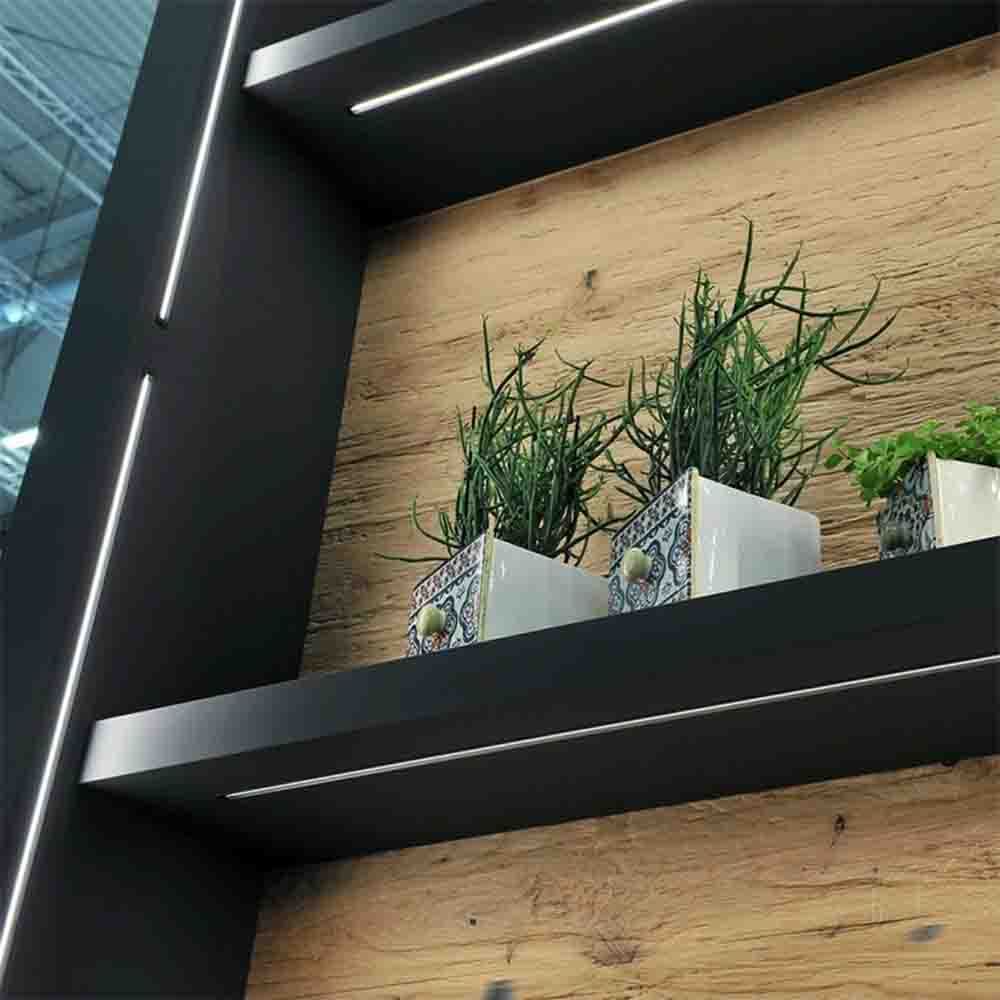 LED-Profil 8112 - 2000mm - Sort