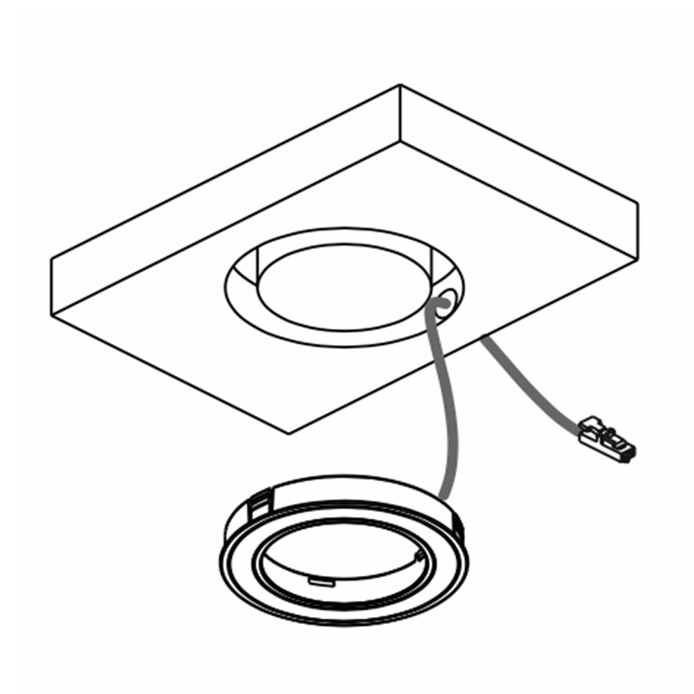 LED-Spot Holl D-M - Rustfrit Look
