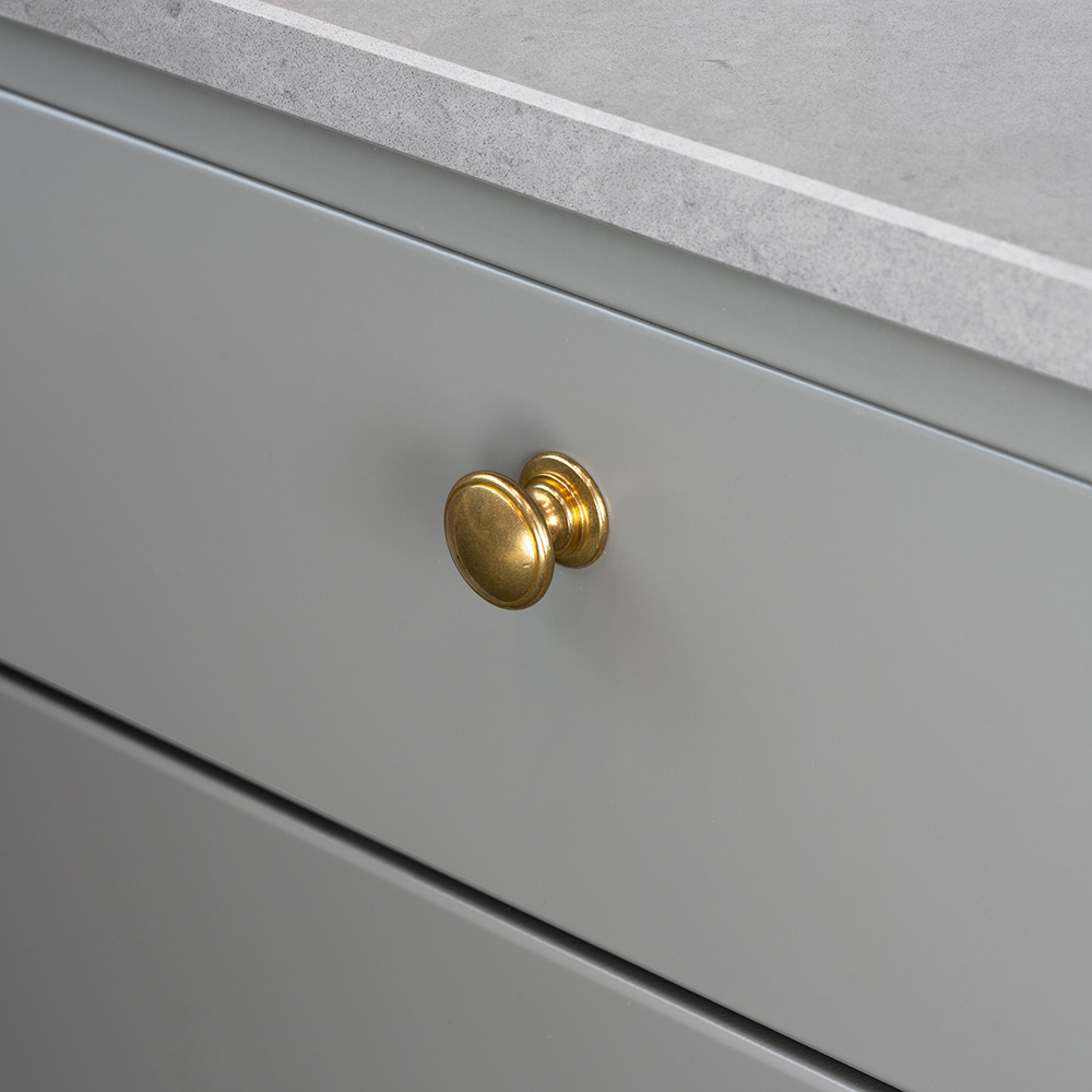 Knop 24466 - Ubehandlet messing