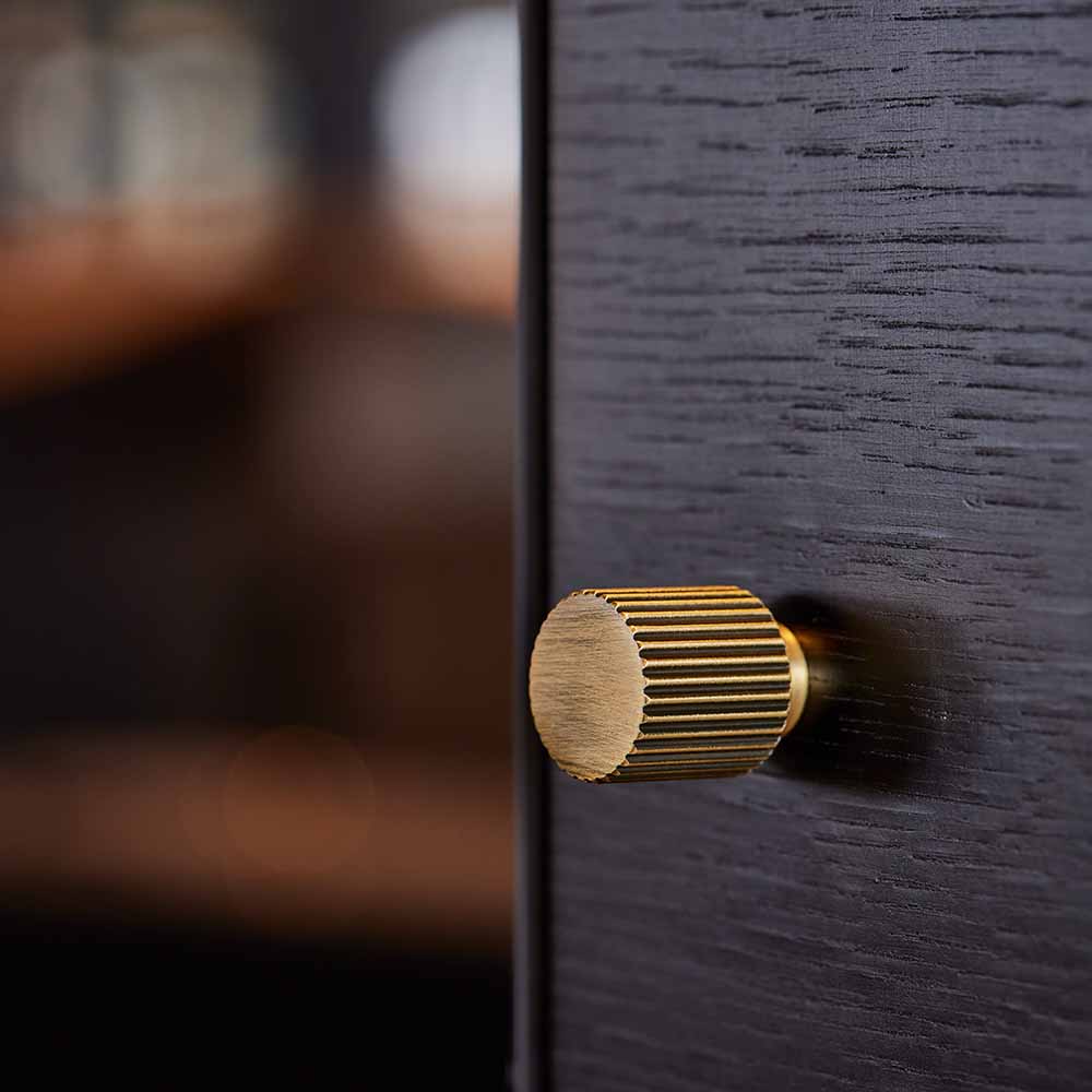 Knop Helix Stripe - 26mm - Antik Bronze