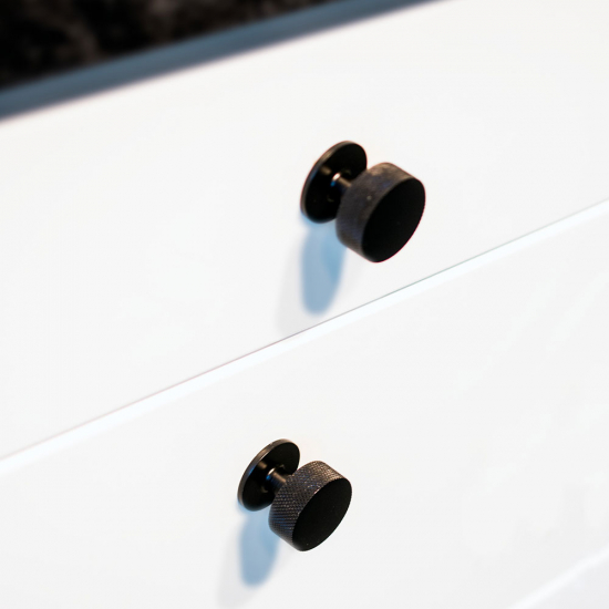 Knop Crest - Mat Sort