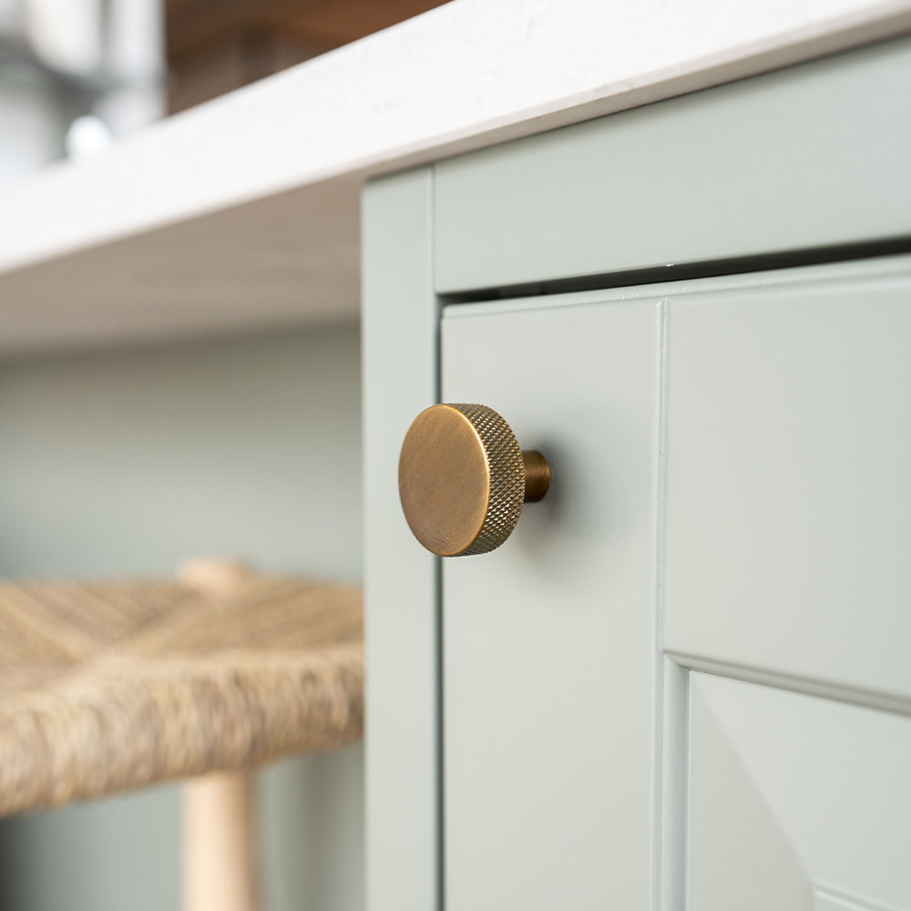 Knop Flat - Antik Bronze
