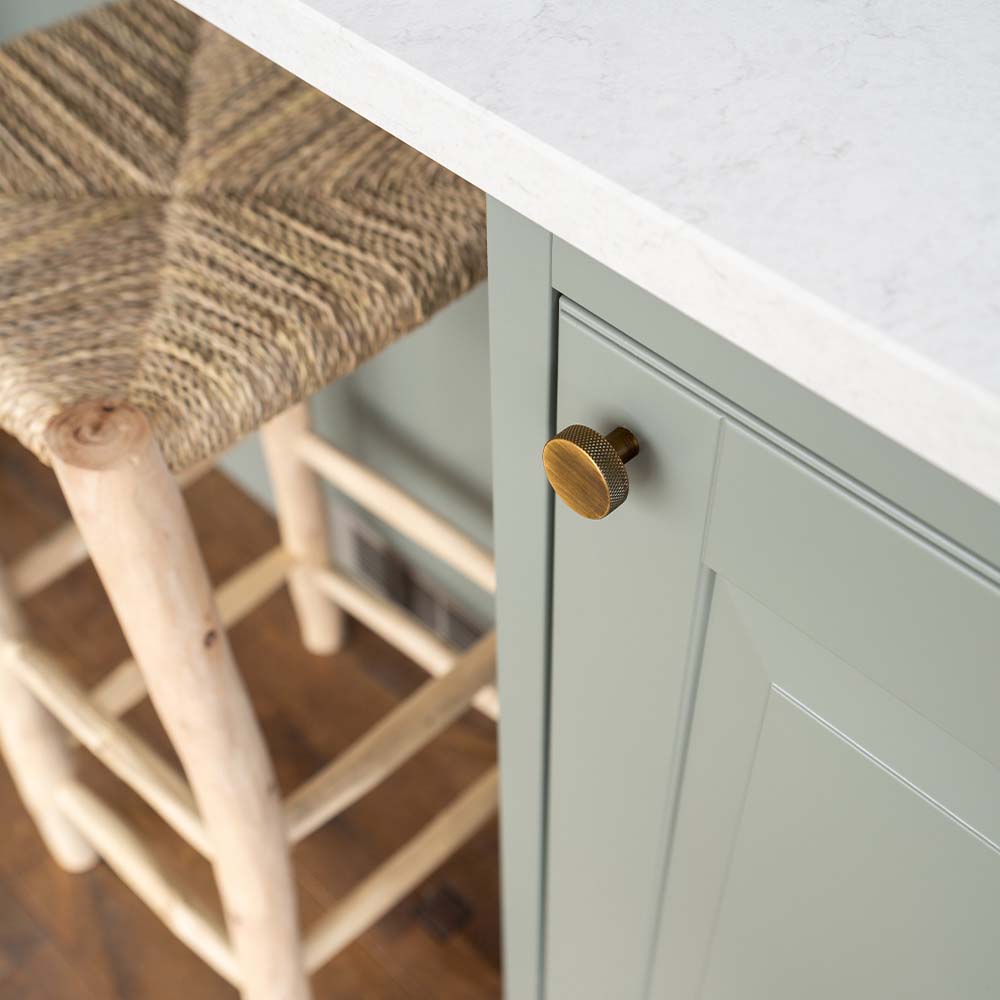 Knop Flat - Antik Bronze