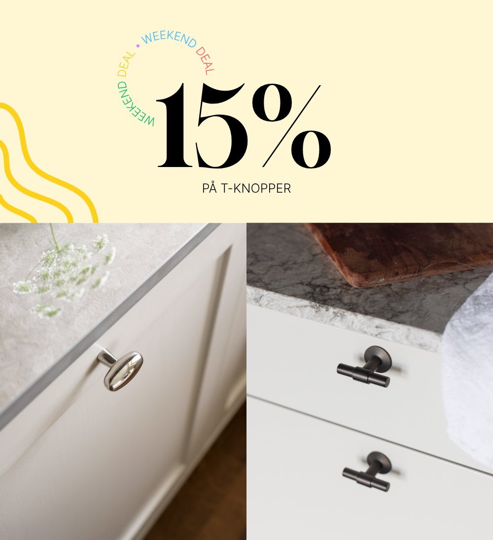 Weekend deal 15% på knopper