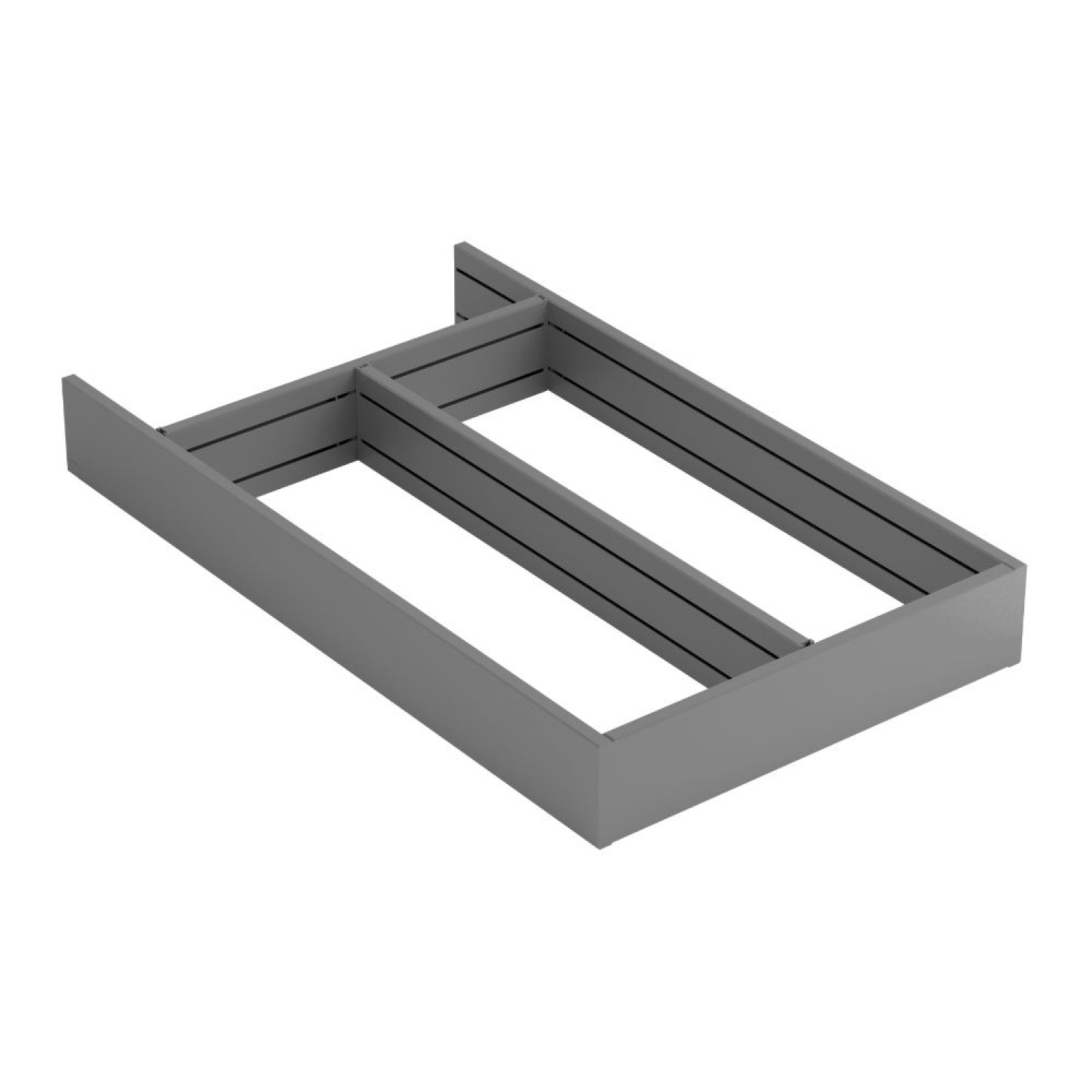 Skuffeindsats Flex Basic Redskabskasse - 500 (278mm) - Mørkegrå